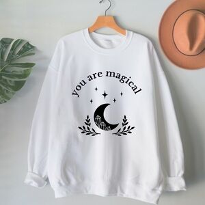 NEW  You are magical moon graphic sweatshirt S-5X